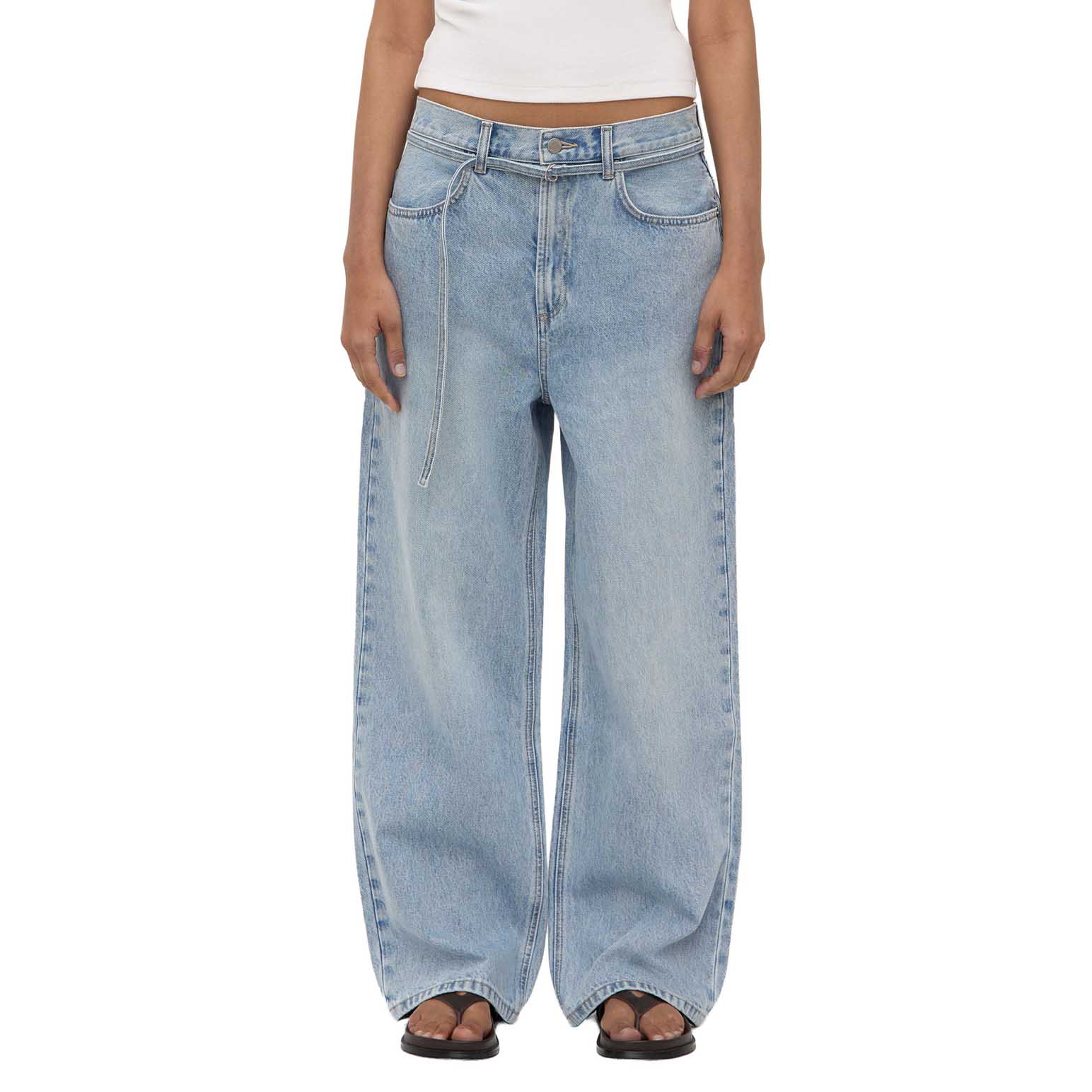 Assembly Label Loose Fit Jean Mid Stone Wash